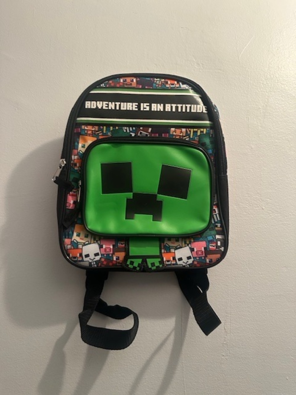 Kids Green Pixel Creeper Backpack - Adventure Design